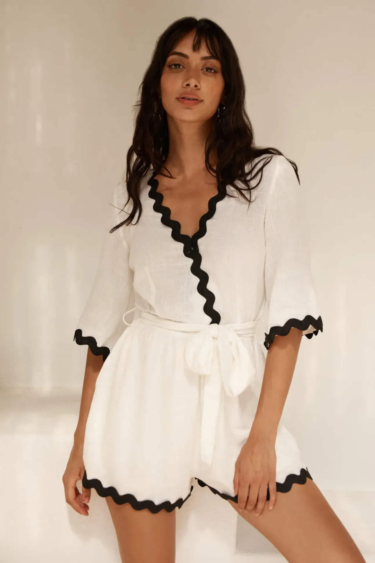 Midday Mood Romper White