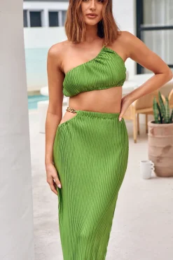 Midnight Attraction Crop Top Green