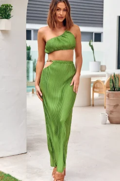 Midnight Attraction Crop Top Green