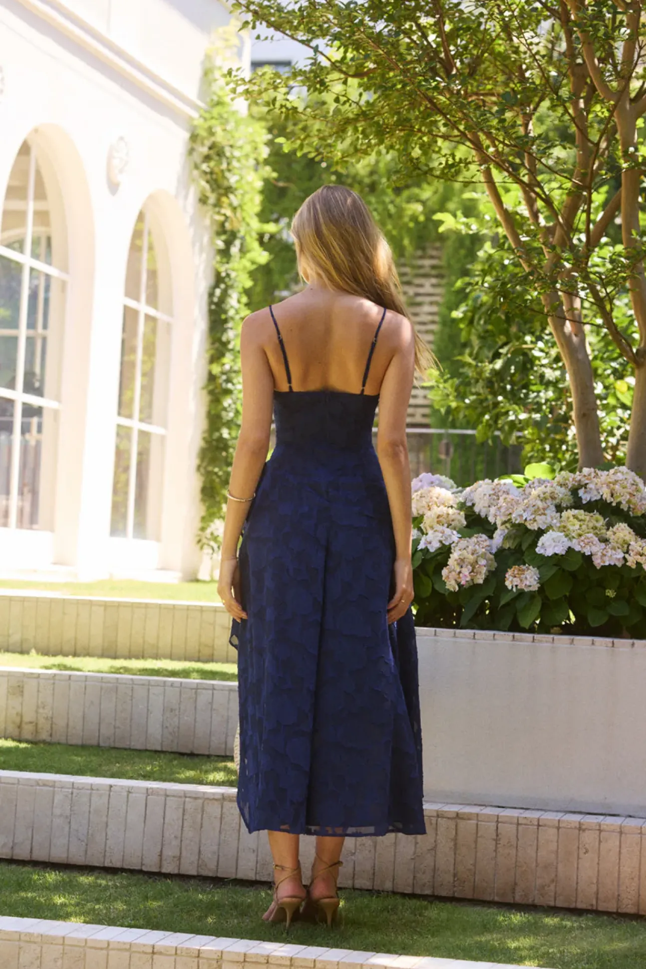 Midnight Drinks Midi Dress Navy