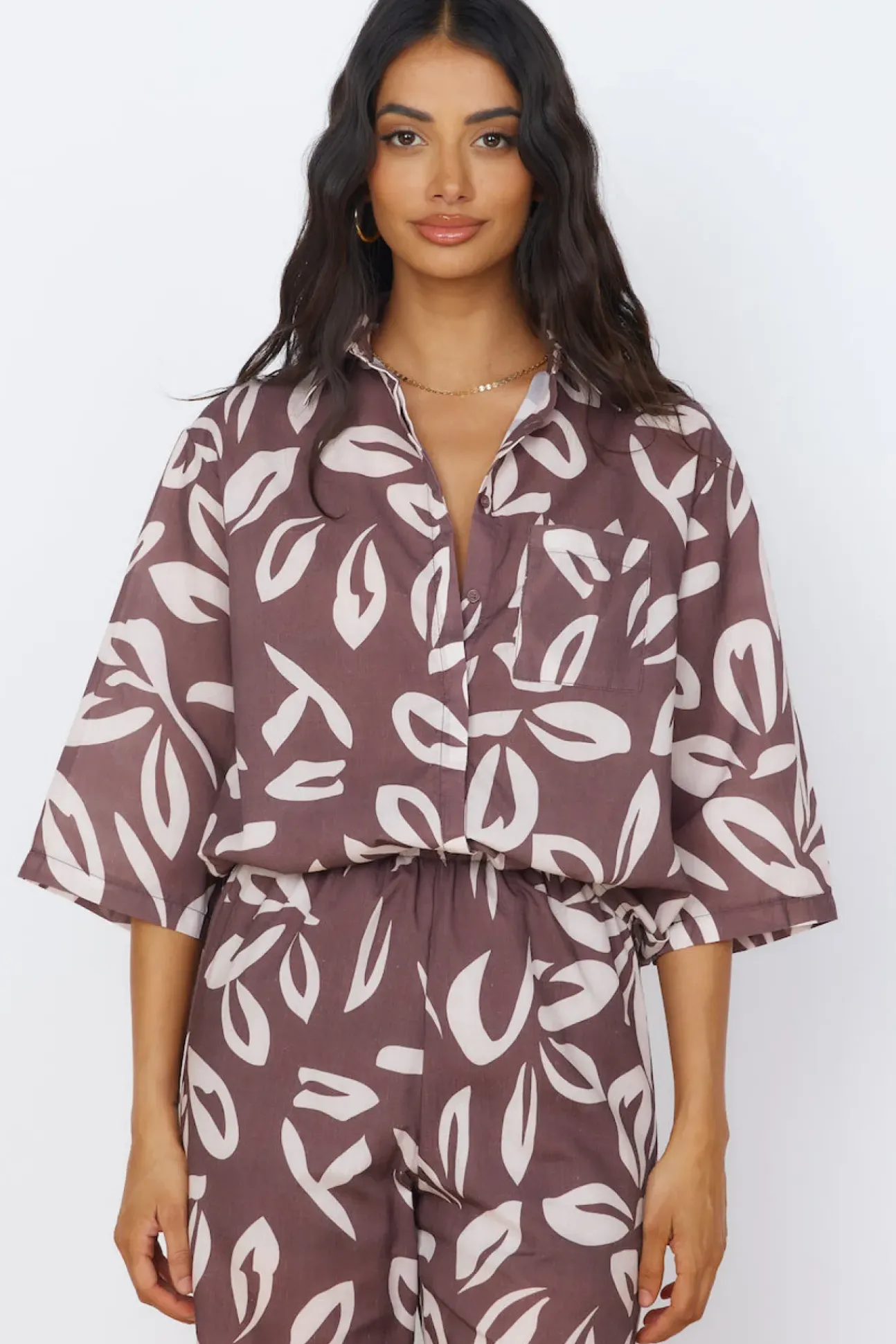 Midnight Enchantment Top Brown