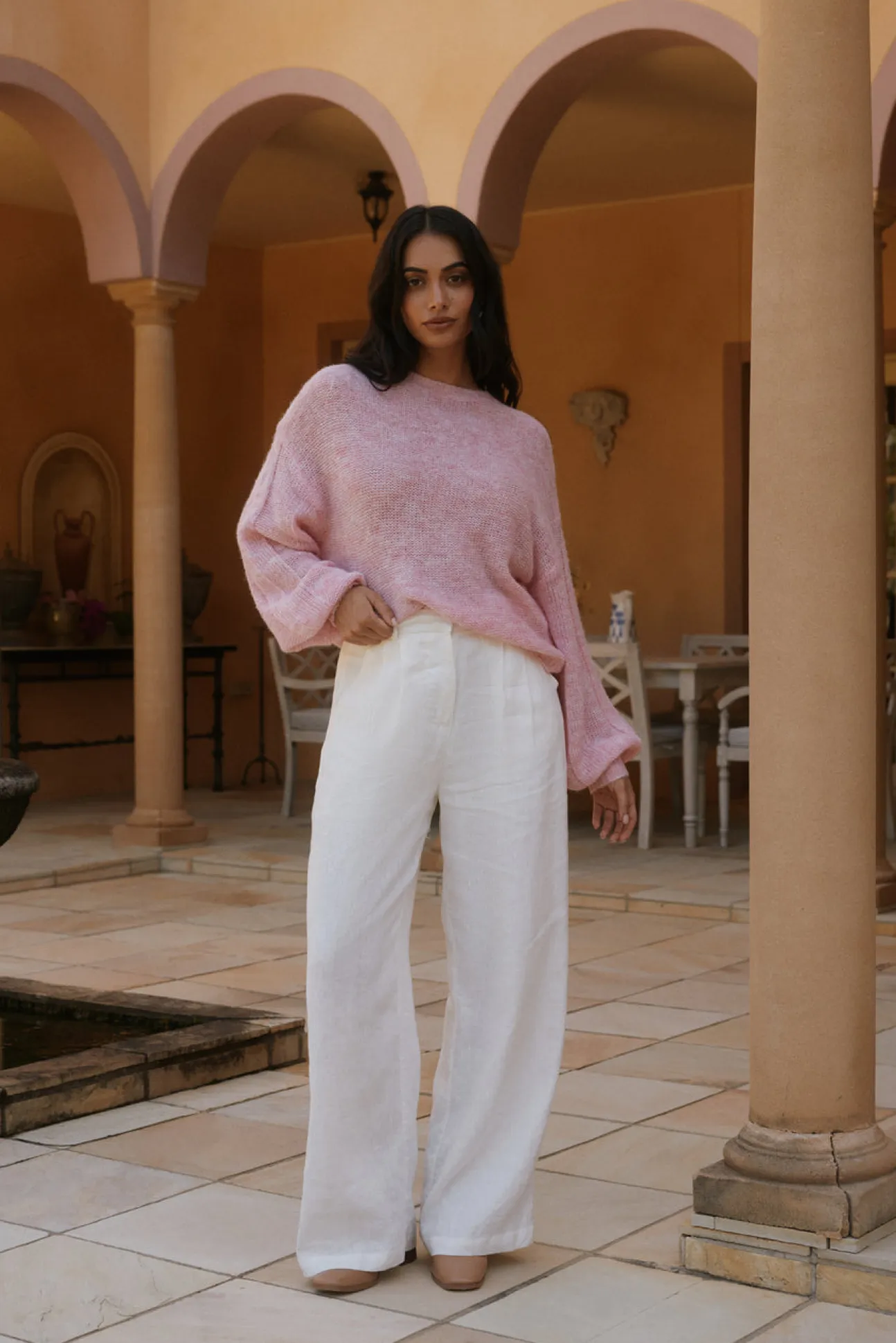 Mikale Knit Jumper Pink