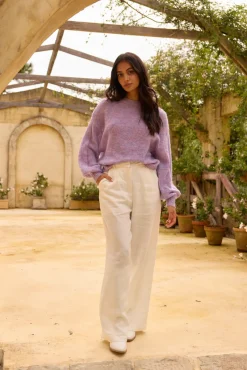 Mikale Knit Jumper Purple