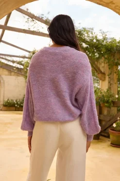Mikale Knit Jumper Purple