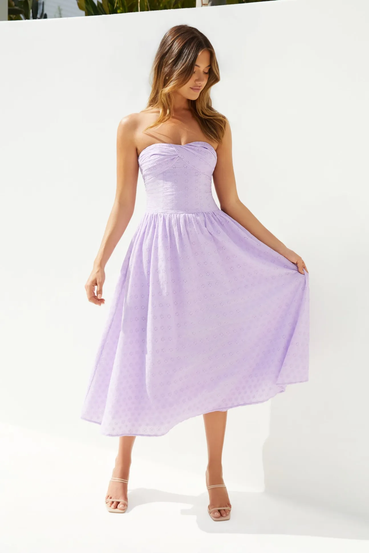 Mimi Moments Strapless Maxi Dress Lilac