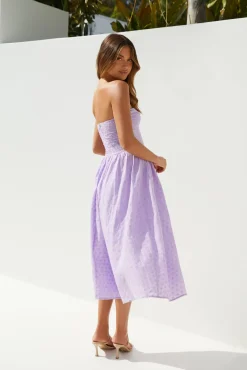 Mimi Moments Strapless Maxi Dress Lilac