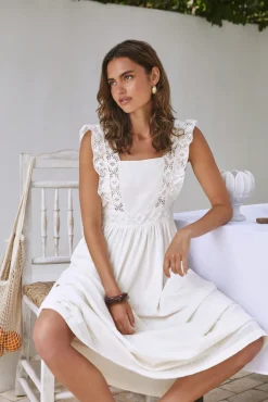 Miss Daisy Maxi Dress Ivory