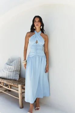 Mocha Moments Maxi Dress Blue