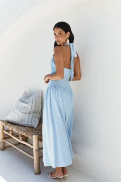 Mocha Moments Maxi Dress Blue