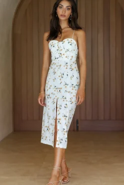 Moments In Paradise Midi Dress