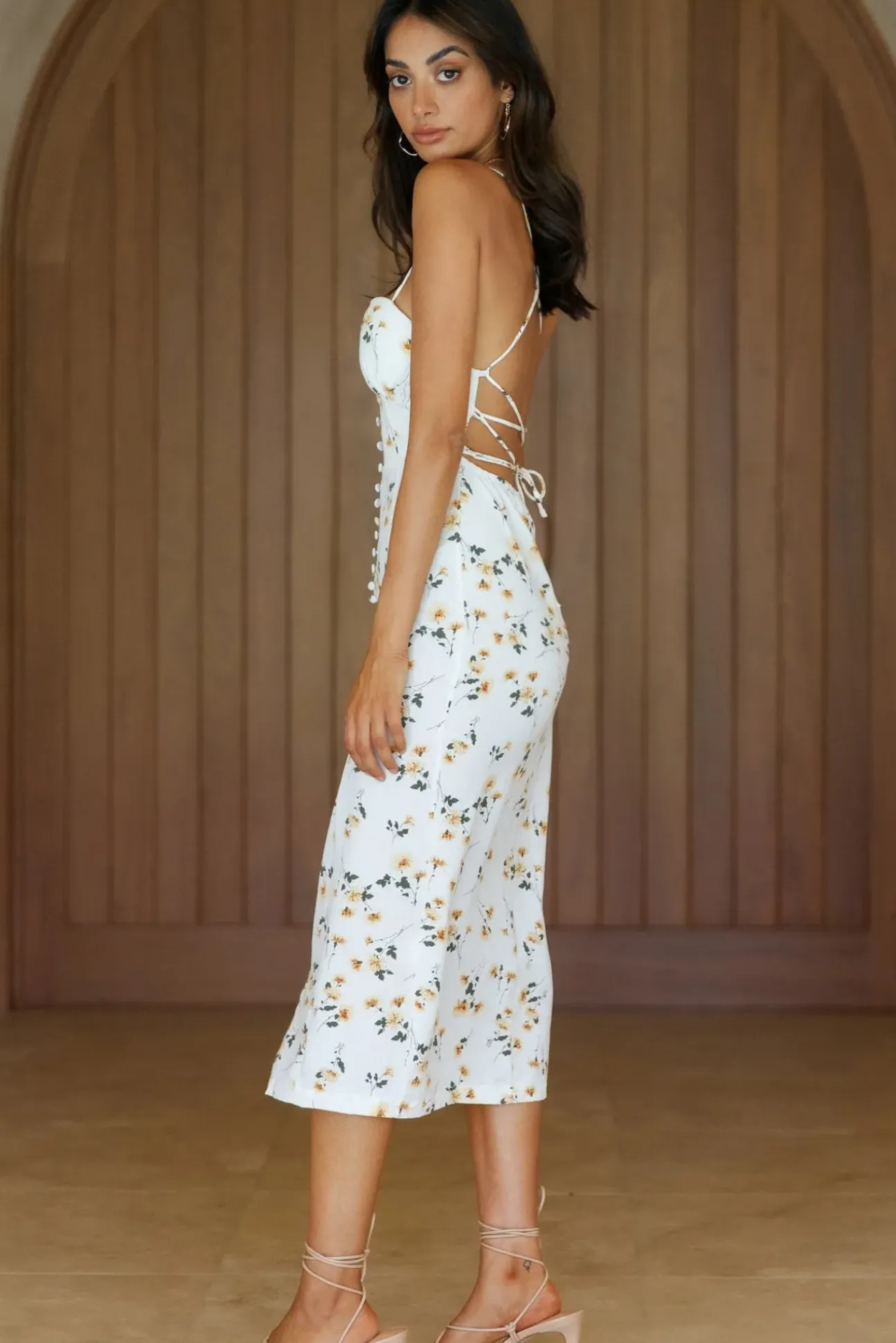 Moments In Paradise Midi Dress