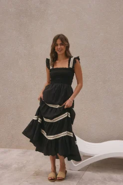 Monica Maxi Dress Black