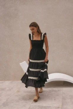 Monica Maxi Dress Black