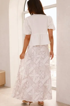 Mood For Love Maxi Skirt Terracotta