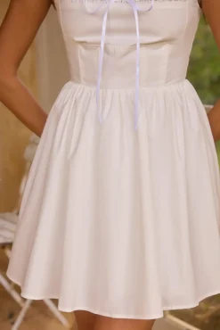 Moonflower Melodies Mini Dress White