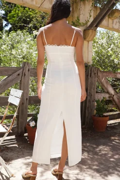 Moonlit Dance Maxi Dress White