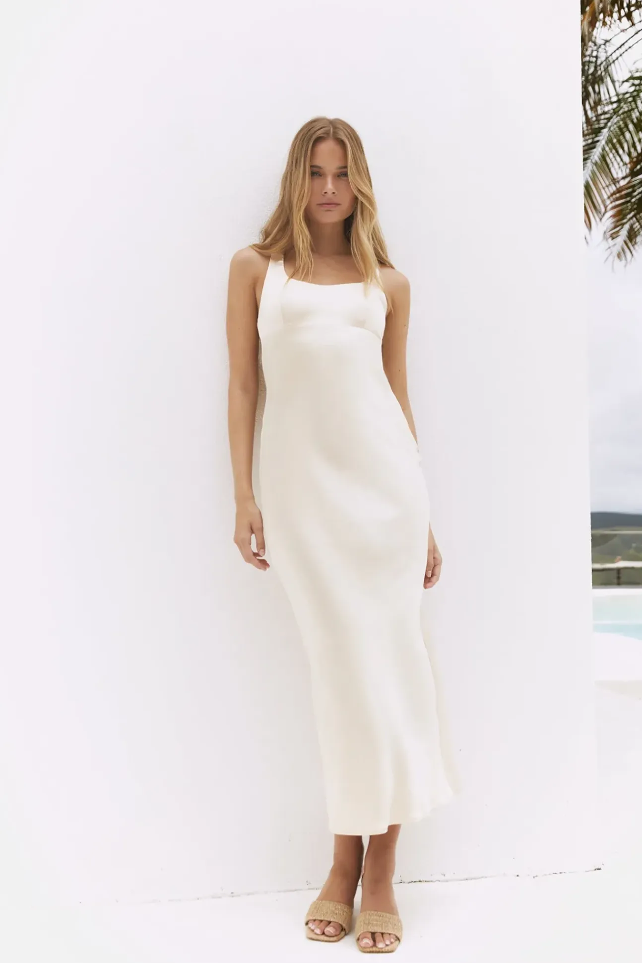 Moonlit Sway Midi Dress Yellow