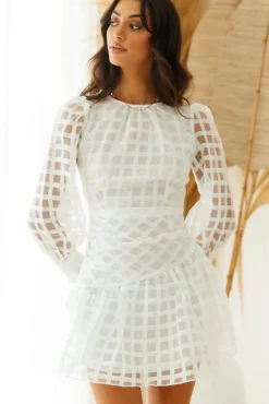 Moonlit Water Dress White