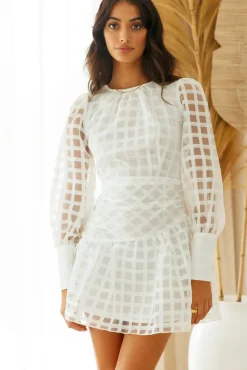 Moonlit Water Dress White