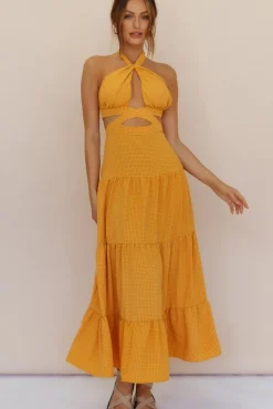 Morning Dew Maxi Dress Orange
