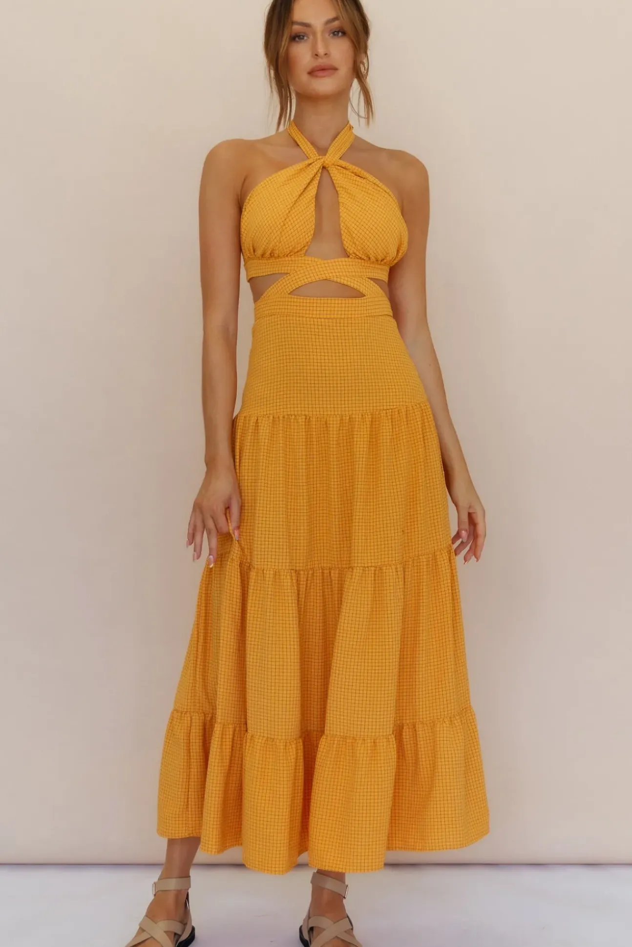 Morning Dew Maxi Dress Orange