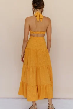 Morning Dew Maxi Dress Orange