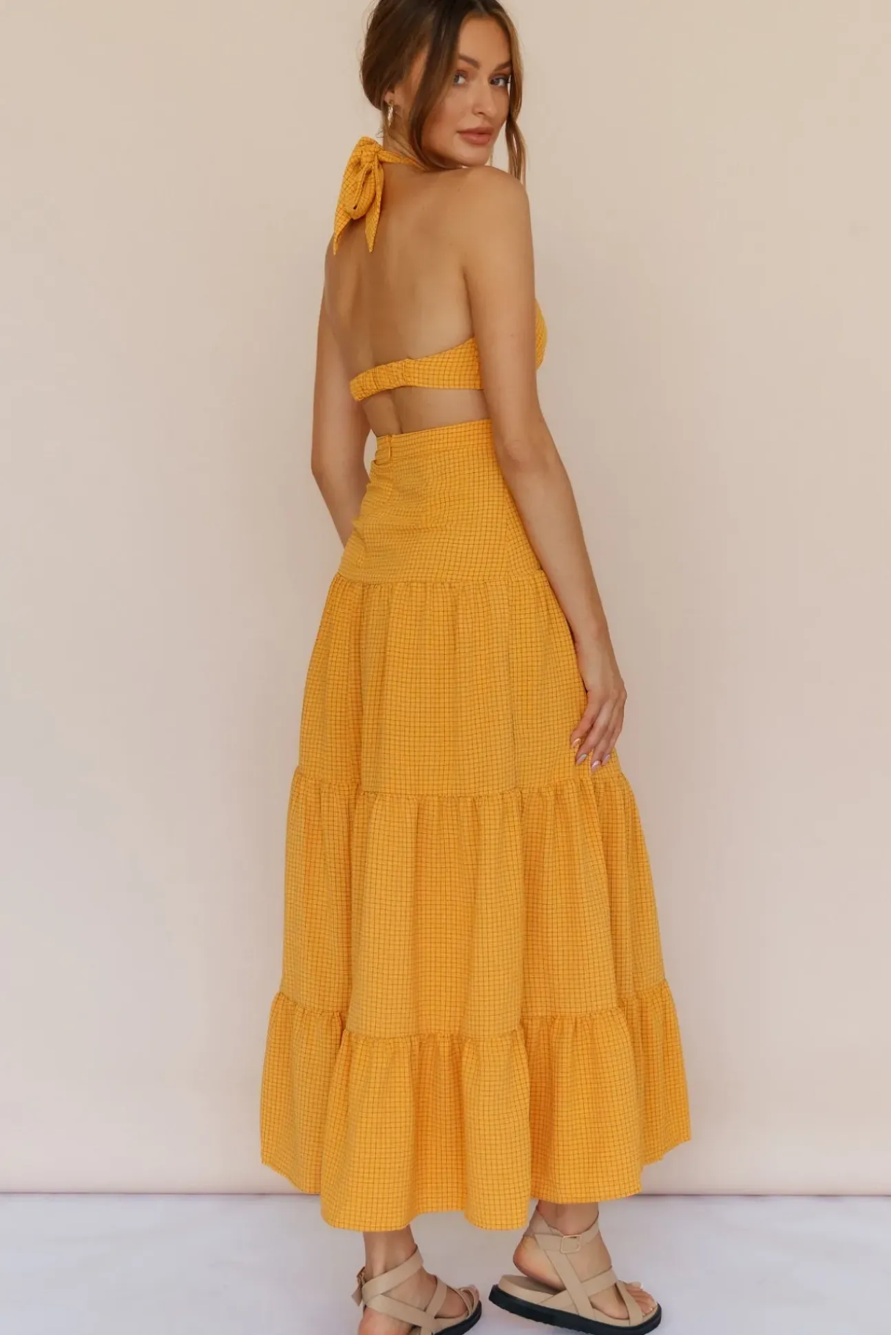 Morning Dew Maxi Dress Orange