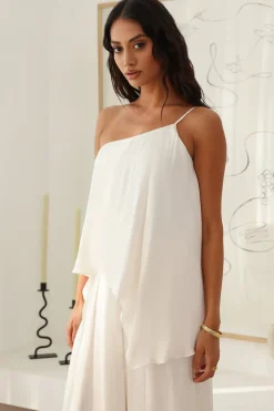 Moving In Crop Top White