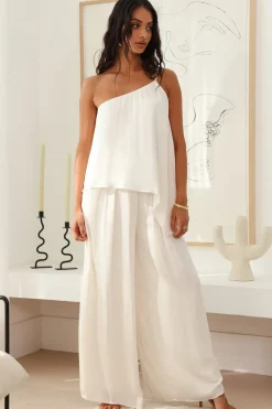 Moving In Crop Top White