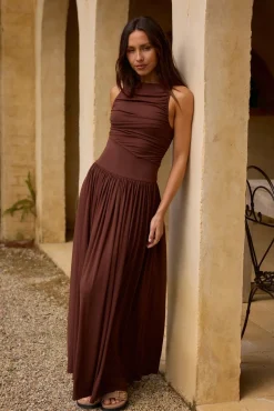 Nalla Maxi Dress Brown