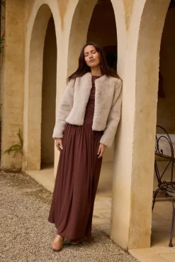 Nalla Maxi Dress Brown