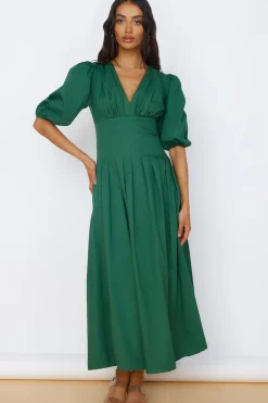 Nature's Escape Maxi Dress Green