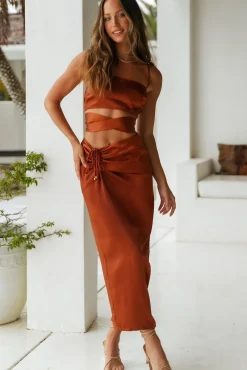 Needing You Crop Top Brown
