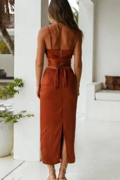 Needing You Crop Top Brown