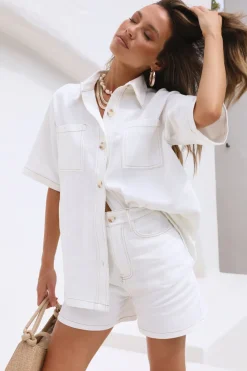 New Beginning Shorts White