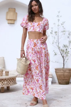 Next Millennium Maxi Skirt Pink
