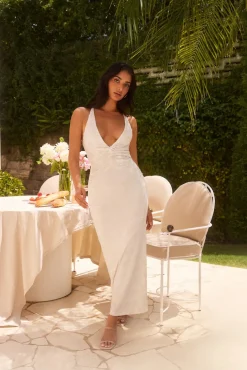 Next to me Midi Dress in Cream