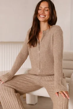 Nicola Knit Top Beige