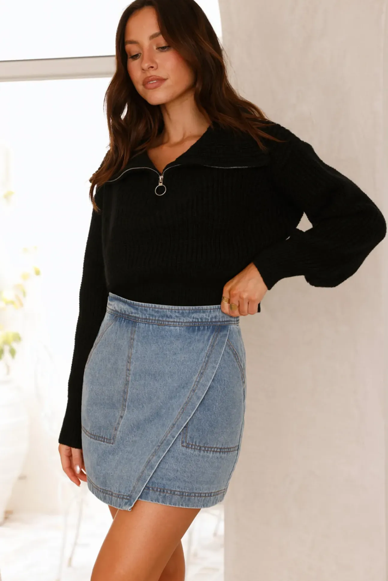 Noelle Knit Jumper Black
