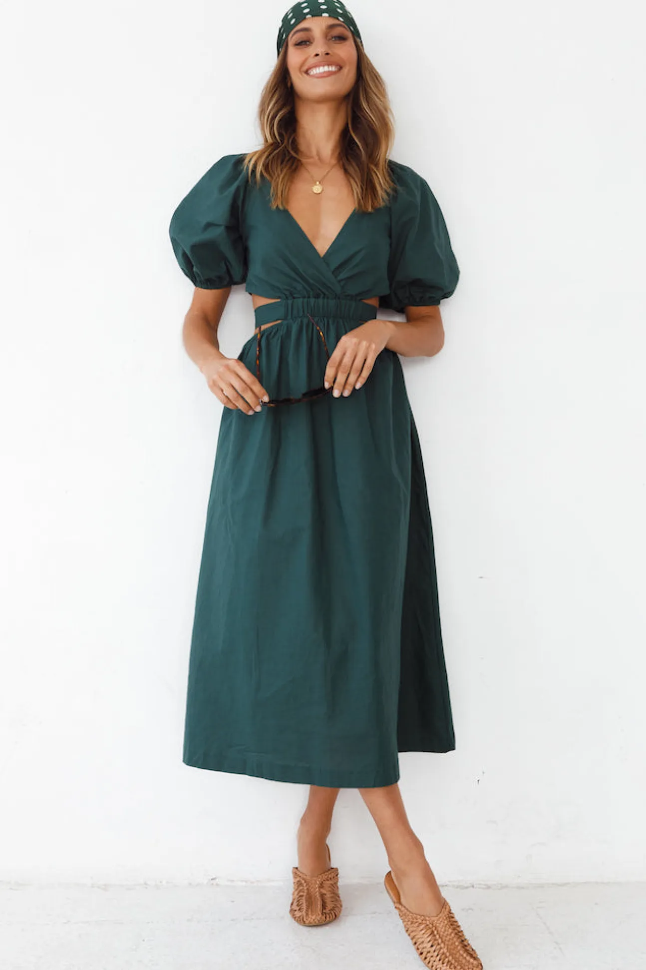 No Matter Maxi Dress Forest Green