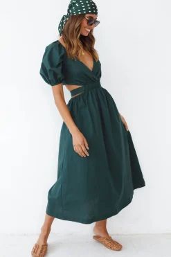 No Matter Maxi Dress Forest Green
