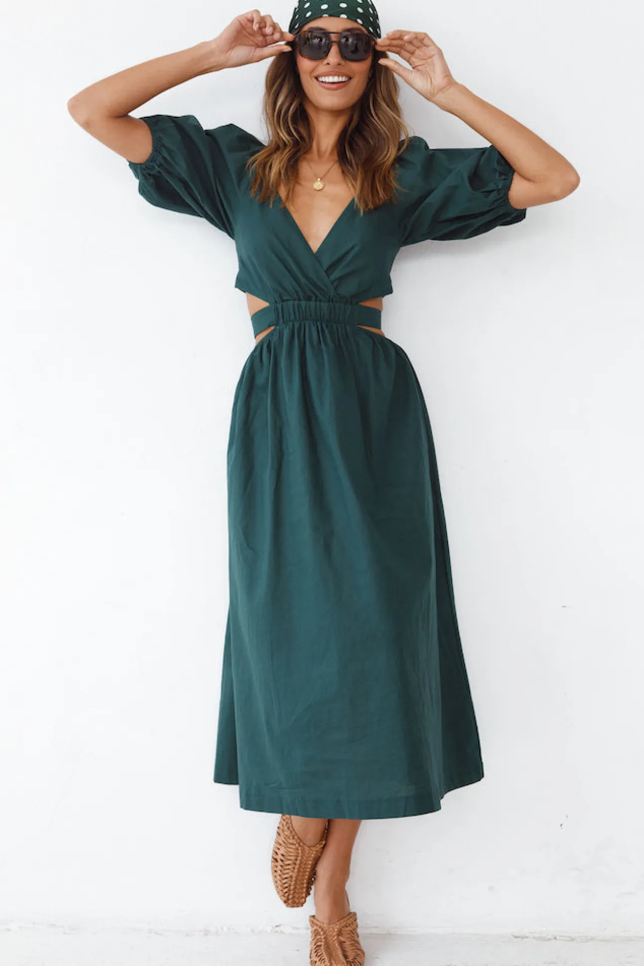 No Matter Maxi Dress Forest Green