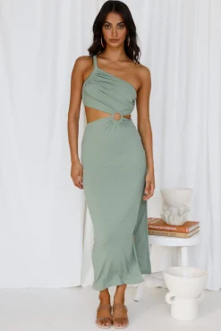 North Facing Sun Maxi Dress Green