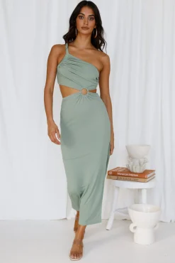 North Facing Sun Maxi Dress Green