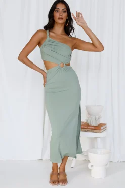 North Facing Sun Maxi Dress Green