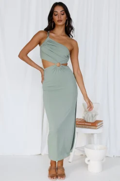 North Facing Sun Maxi Dress Green