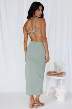 North Facing Sun Maxi Dress Green