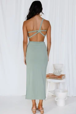 North Facing Sun Maxi Dress Green