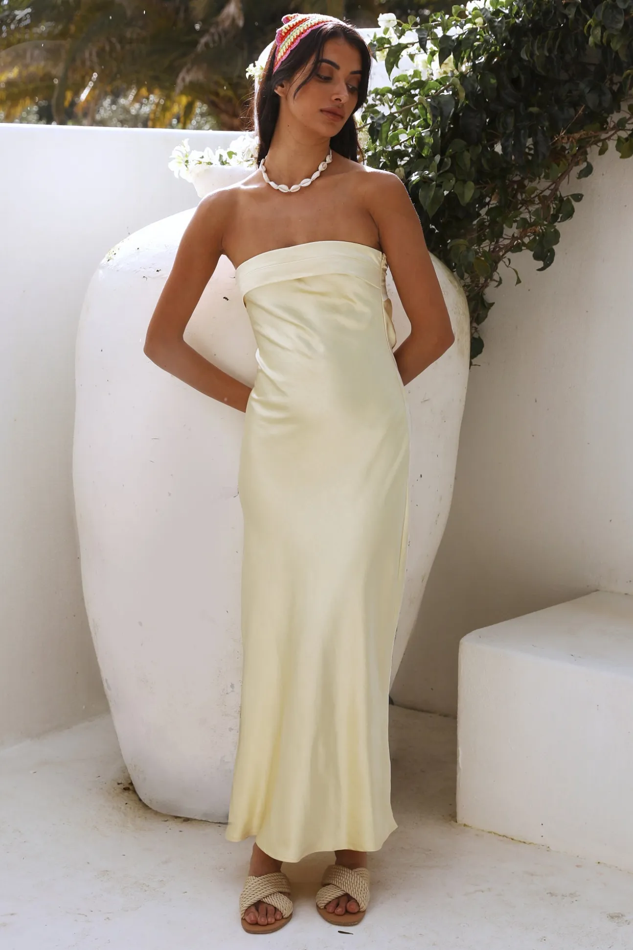 No Two Alike Maxi Dress Yellow