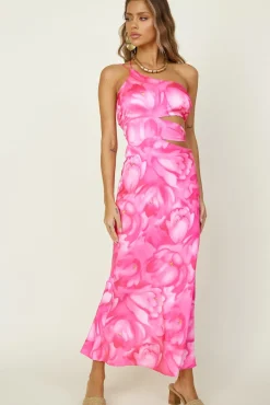 Oceans Apart Maxi Dress Pink